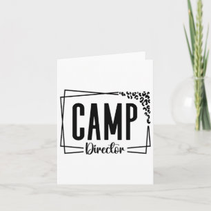 Camp Director Counselor Funny Camping Design For W Card