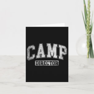 Camp Director Counselor Funny Camping Design For W Card