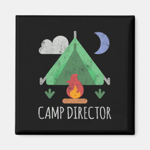 Camp Director Shirt Funny Camping Magnet