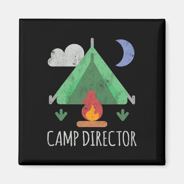 Camp Director Shirt Funny Camping  Magnet (Front)