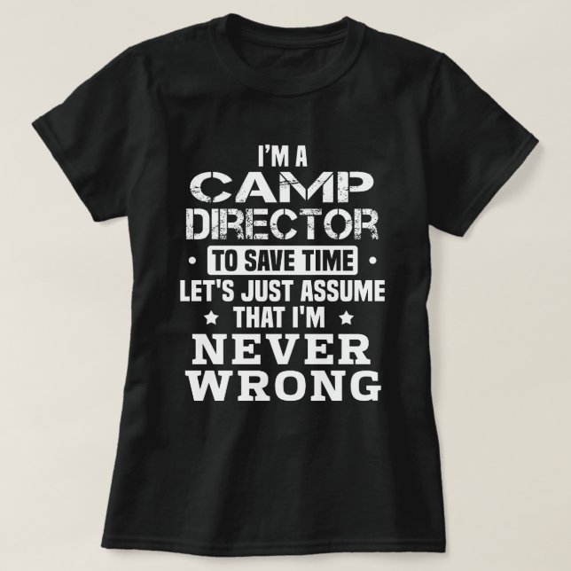 Camp Director T-Shirt (Design Front)