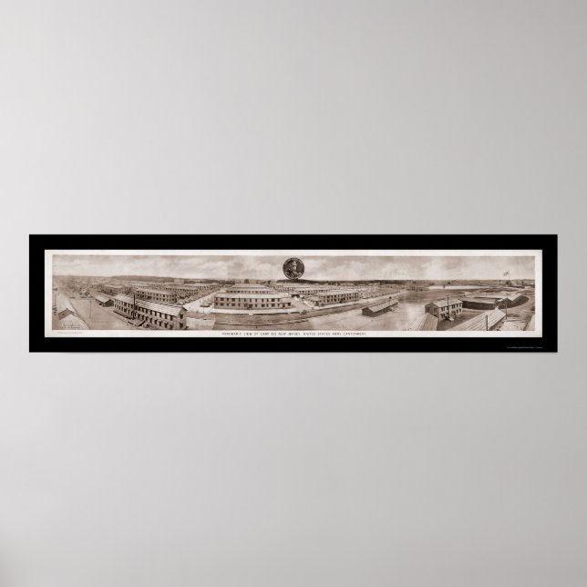 Camp Dix, NJ Army Photo 1918 Poster (Front)