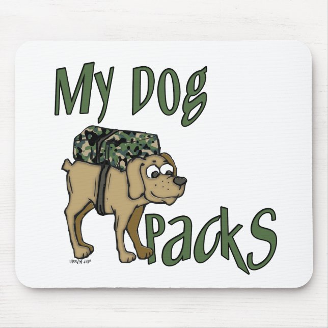 Camp Dog Mouse Pad (Front)