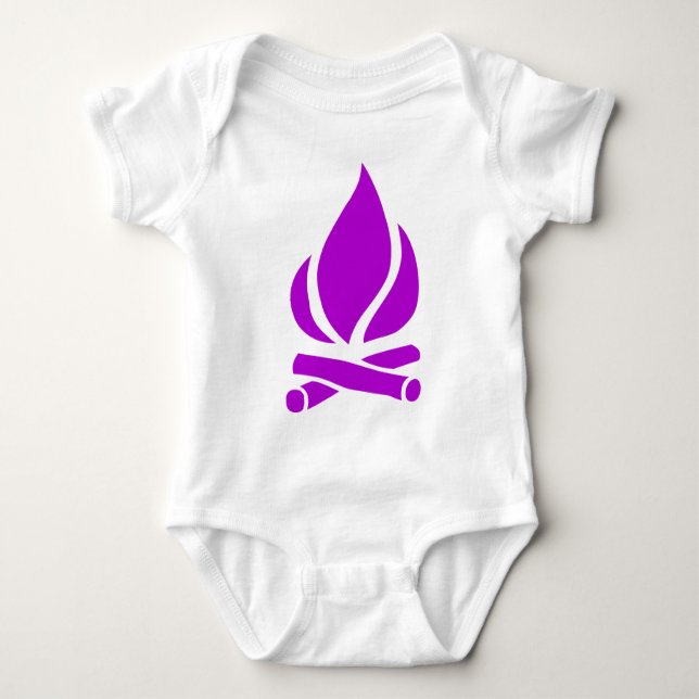 Camp Fire Baby Bodysuit (Front)