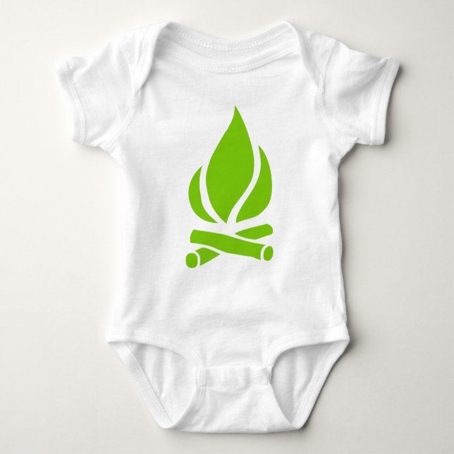 Camp Fire Baby Bodysuit (Front)