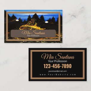 Camp Fire Business Card