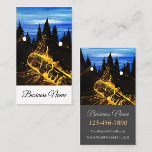 Camp Fire Business Card