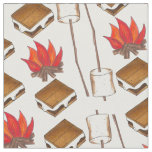 Camp Fire Camping Marshmallow S&#39;mores Camp Fabric
