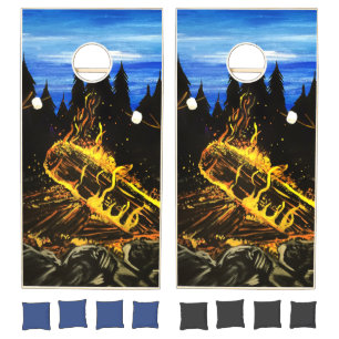 Camp Fire Cornhole Set
