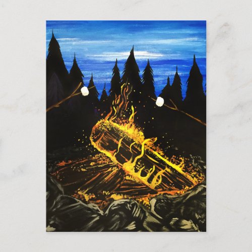 Camp Fire Postcard