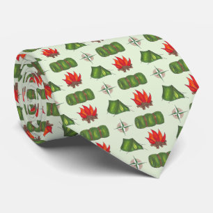 Camp Fire Sleeping Bag Tent Compass Camping Nature Tie