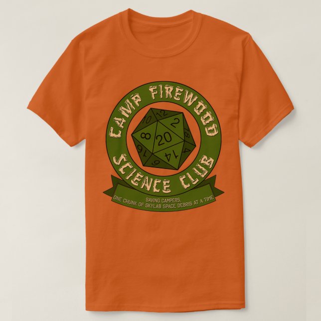 Camp Firewood Science Club  T-Shirt (Design Front)