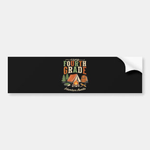 Camp Fourth Grade Adventure Awaits 4th Grade Bumper Sticker