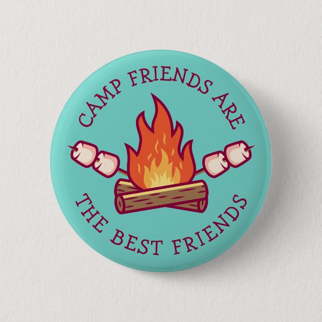 Camp Friends Are The Best Friends Button (Front)