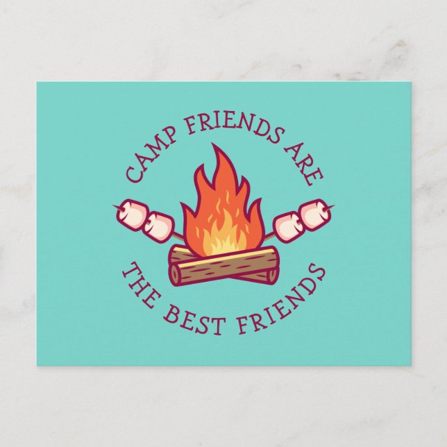 Camp Friends Are The Best Friends Postcard (Front)