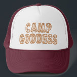 Camp Goddess Trucker Hat<br><div class="desc">Are you the self-proclaimed Camp Goddess? Then you'll need some of these accoutrements!</div>