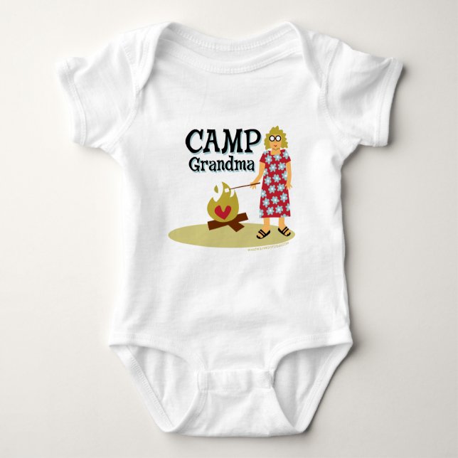 Camp Grandma - Comfy Baby Bodysuit (Front)