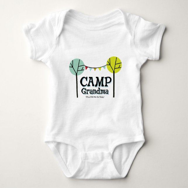 Camp Grandma Penants Baby Bodysuit (Front)
