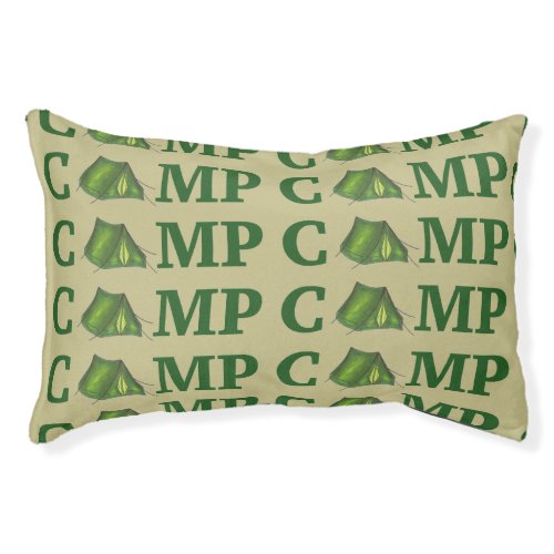 CAMP Green Tent Summer Camping Hiking Dog Bed