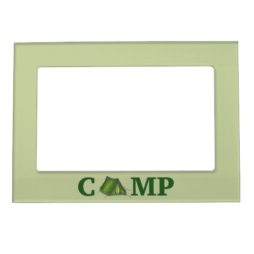 CAMP Green Tent Summer Camping Hiking Gift Frame