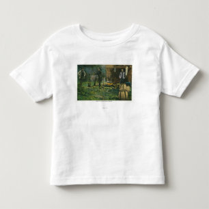 Camp Ground Scene of Men Camping in Maine Toddler T-shirt