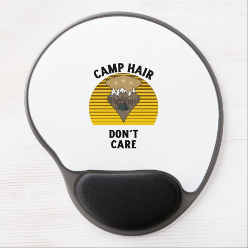 Camp hair dont care Retro vintage sunset Gel Mouse Pad