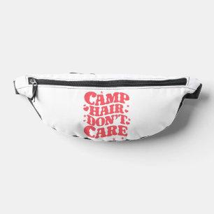 Camp Hair Don't Care Summer Camping Girls Groovy Fanny Pack