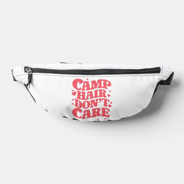 Camp Hair Don't Care Summer Camping Girls Groovy Fanny Pack (Lay Down)
