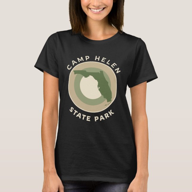 Camp Helen State Park Florida Bullseye FL Souvenir T-Shirt (Front)