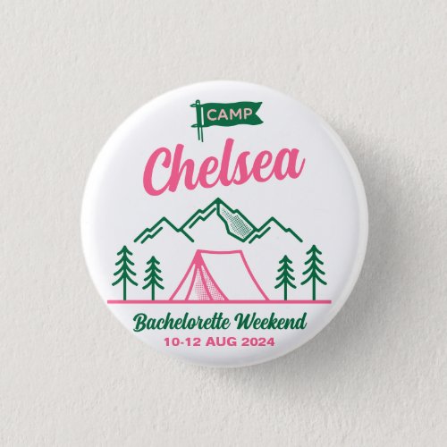 Camp Hiking Bachelorette Hens Party Weekend Pin
