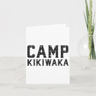 Camp Kikiwaka Summer Camp Reunion Camping Trip  Card