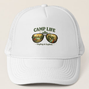 Camp Life Feels Right – Adventure Trucker Hat USA