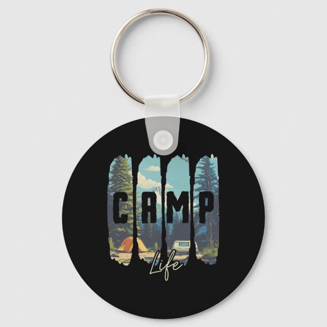 Camp Life  Keychain (Front)