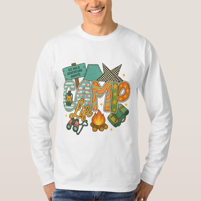 Camp Life PNG T-Shirt (Front)