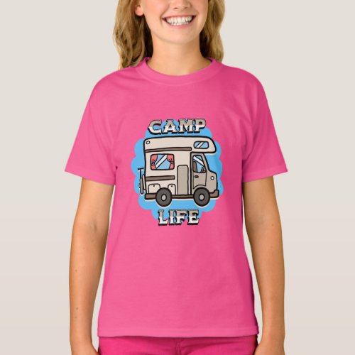Camp Life  Retro Camper T_Shirt