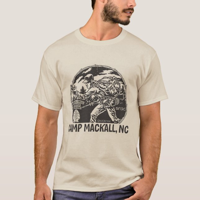 'Camp Mackall' - triple canopy - front T-Shirt (Front)