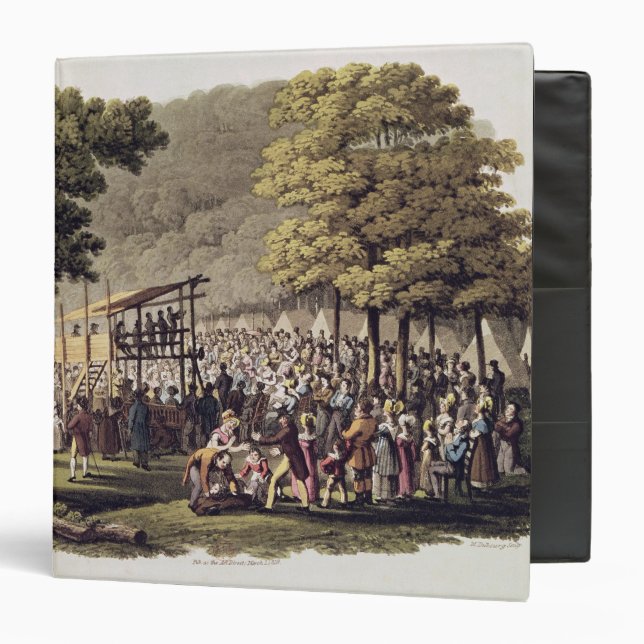 Camp Meeting of the Methodists in North 3 Ring Binder (Front/Inside)