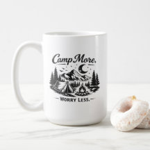 Camp More Worry Less Camping T-Shirt