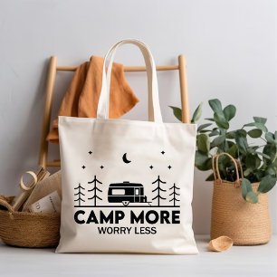 Camp more worry less   Picnic Adventure lovers Tote Bag