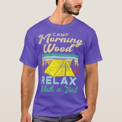 Camp Morning Wood Design Camper Morning Wood 1  T_Shirt