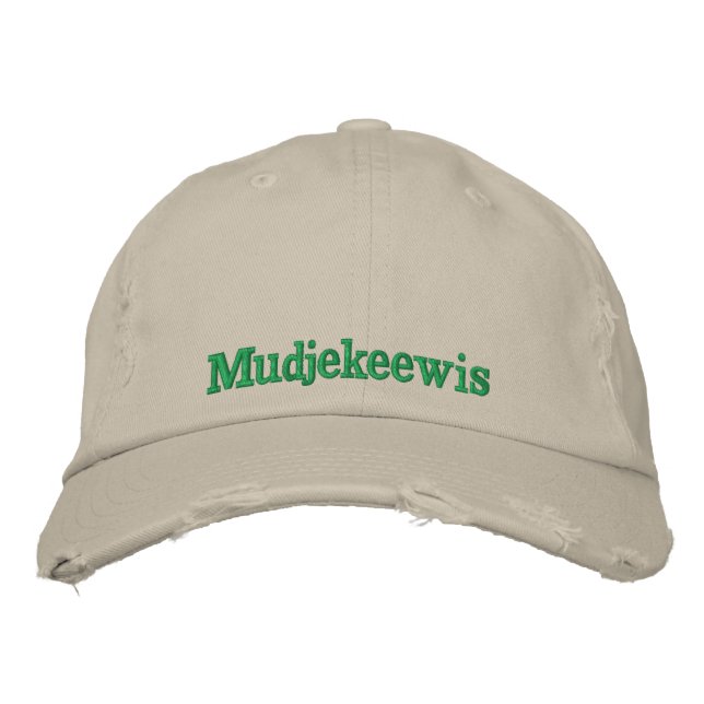 CAMP MUDJEKEEWIS EMBROIDERED BASEBALL HAT (Front)