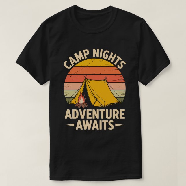 Camp Nights Circle Tee (Design Front)