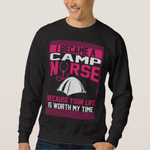 Camp Nurse Apparel  Unique Nurses Sweatshirt