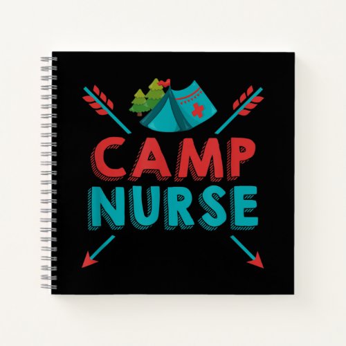 Camp Nurse Nursing RN Appreciation Camping Notebook