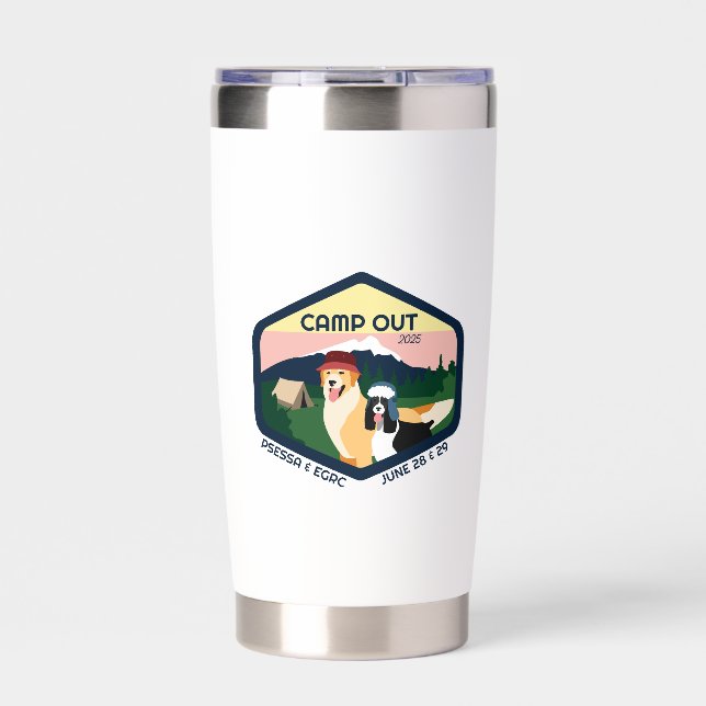 Camp Out 2025 Travel Mug Insulated Tumbler (Front)