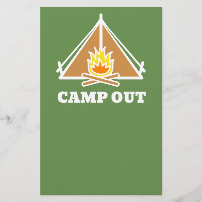 Camp out flyer (Front)