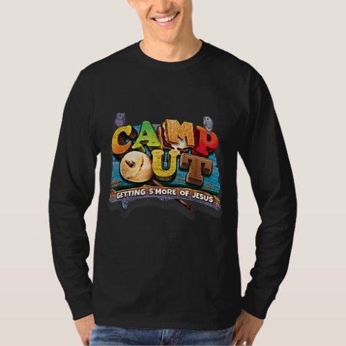 Camp Out Getting Smore of Jesus A cool Summer T_Shirt