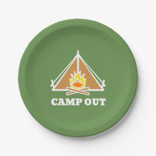 Camp out paper plates