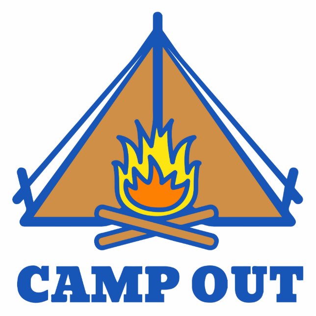 Camp out statuette (Front)