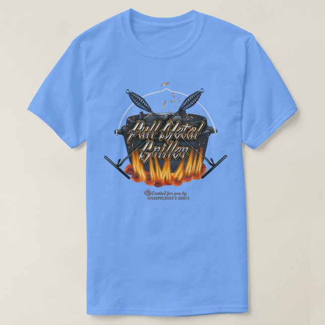 Camp Oven Design Full Metal Griller Dutch Oven 377 T-Shirt (Design Front)